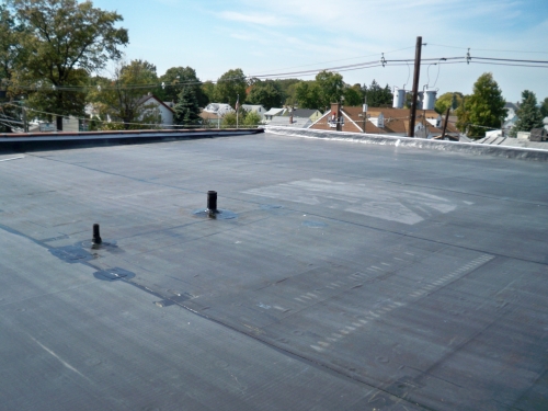 EPDM rubber membrane roofing